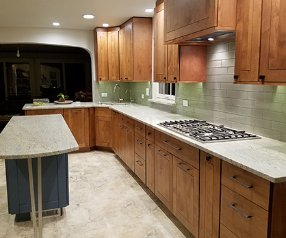 Warm Contemporary Kitchen Remodel in Fox Chapel, PA by SL Contractors LLC project photo